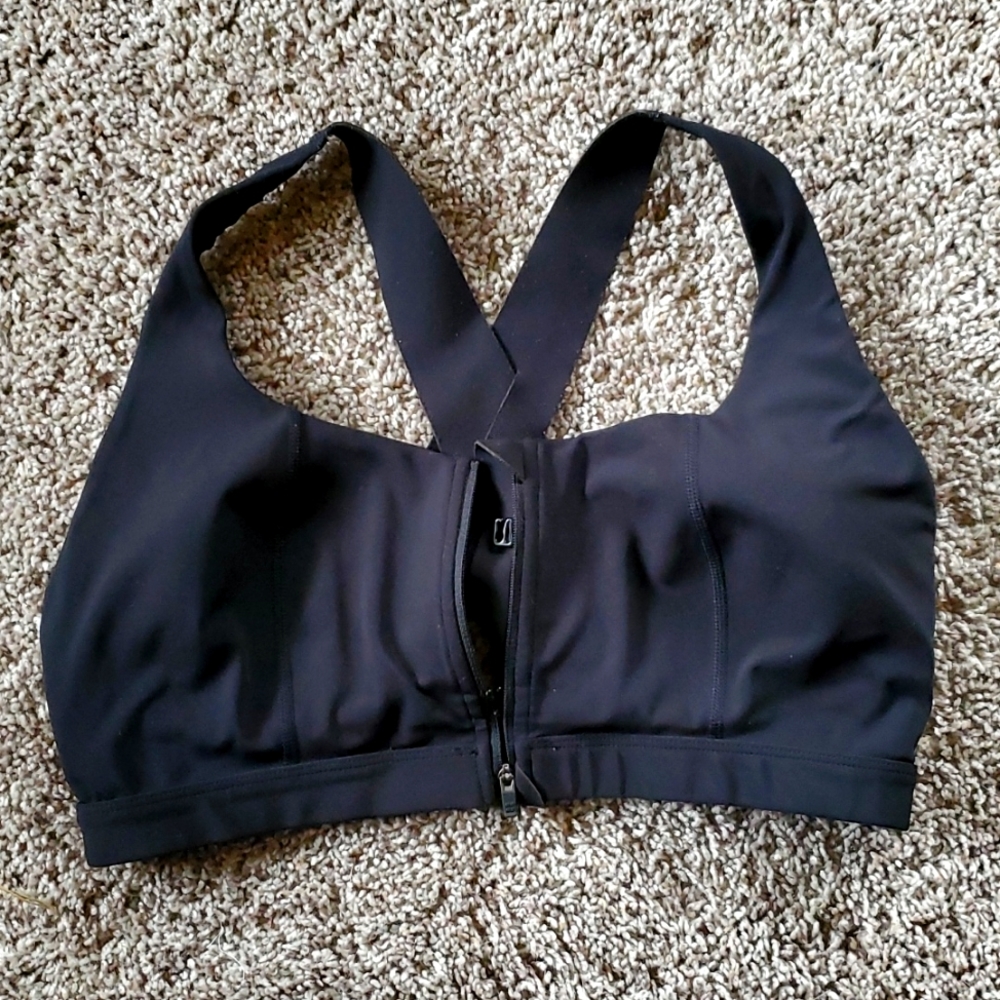 Sweaty Betty Circuit Zip Up Sports Bra: Black
